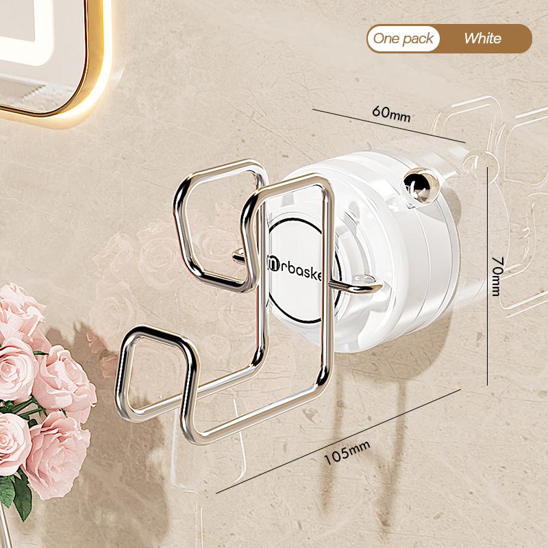 Крючок для ванной комнаты с прочной присоской, настенный, неперфорированный, для хранения в ванной, для домашнего хозяйства