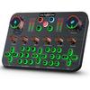 Gaming Audio Mixer, Streaming Audio Mixer, Audio Interface,48V Phantom Power for Live Streaming, Podcast Recording, Vocal, Game Voice, Guitar