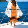 Пляжное полотенце с узором логотипа M-McLaren - мягкое, впитывающее, можно стирать в машине. Легкое и современное, для плавания, незаменимое в путешествии