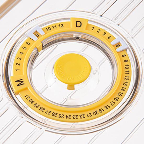 Коробка для хлеба, запись времени, контейнер для хранения еды, пищевой класс, не содержит BPA, прозрачный герметичный органайзер для еды, коробка с крышкой