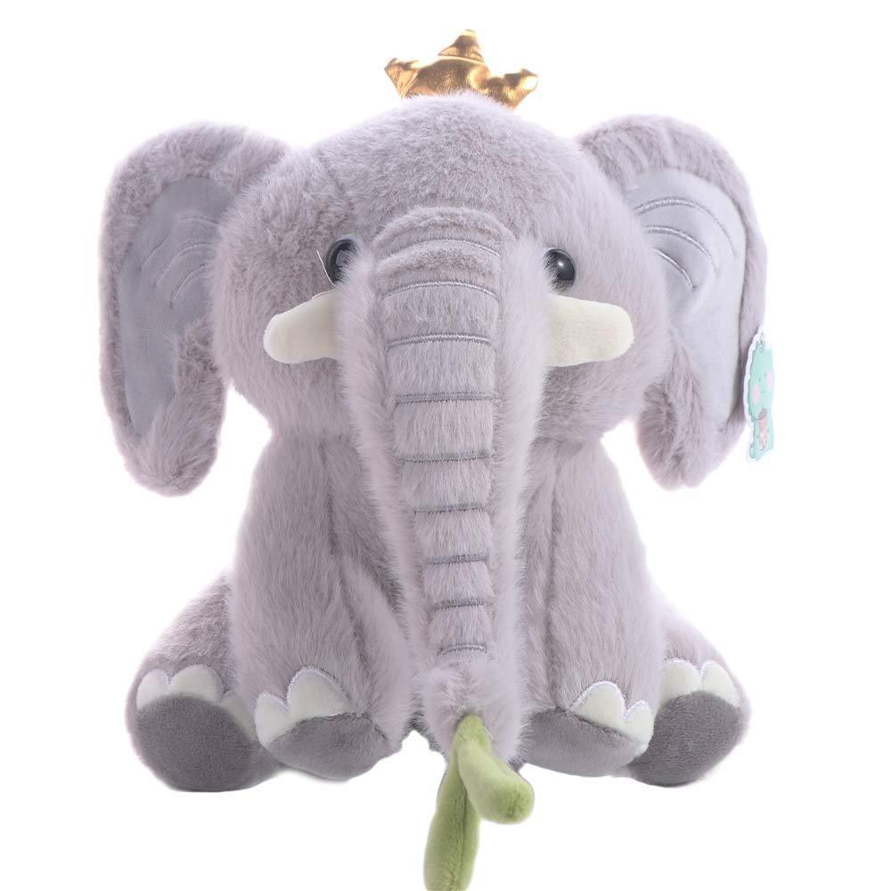 Cartoon Crown Elephant Plush Doll Creative Animal Stuffed Toys Boys and Girls