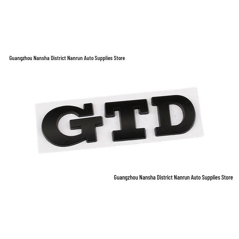 Volkswagen POLO, Golf 6 & 7 GTD Performance Trunk Emblem - Personalized Metal Car Sticker