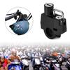 Upgrades Motorcycle Helmets Locks Secure Aluminum Helmets Mount Compact Designings Secure Lock with Hook for Handlebars