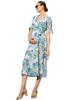 Casual Dress Maternity Wrap Dress BESSIE Paisley [Serafin] Women's