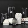 Car Emblem Stainless Steel Coffee Cup Insulated Cup For BMW F30 F10 E90 F20 E46 E60 E70  G30 G20 G05 E30 Car Coffee Mug keychain XZ0