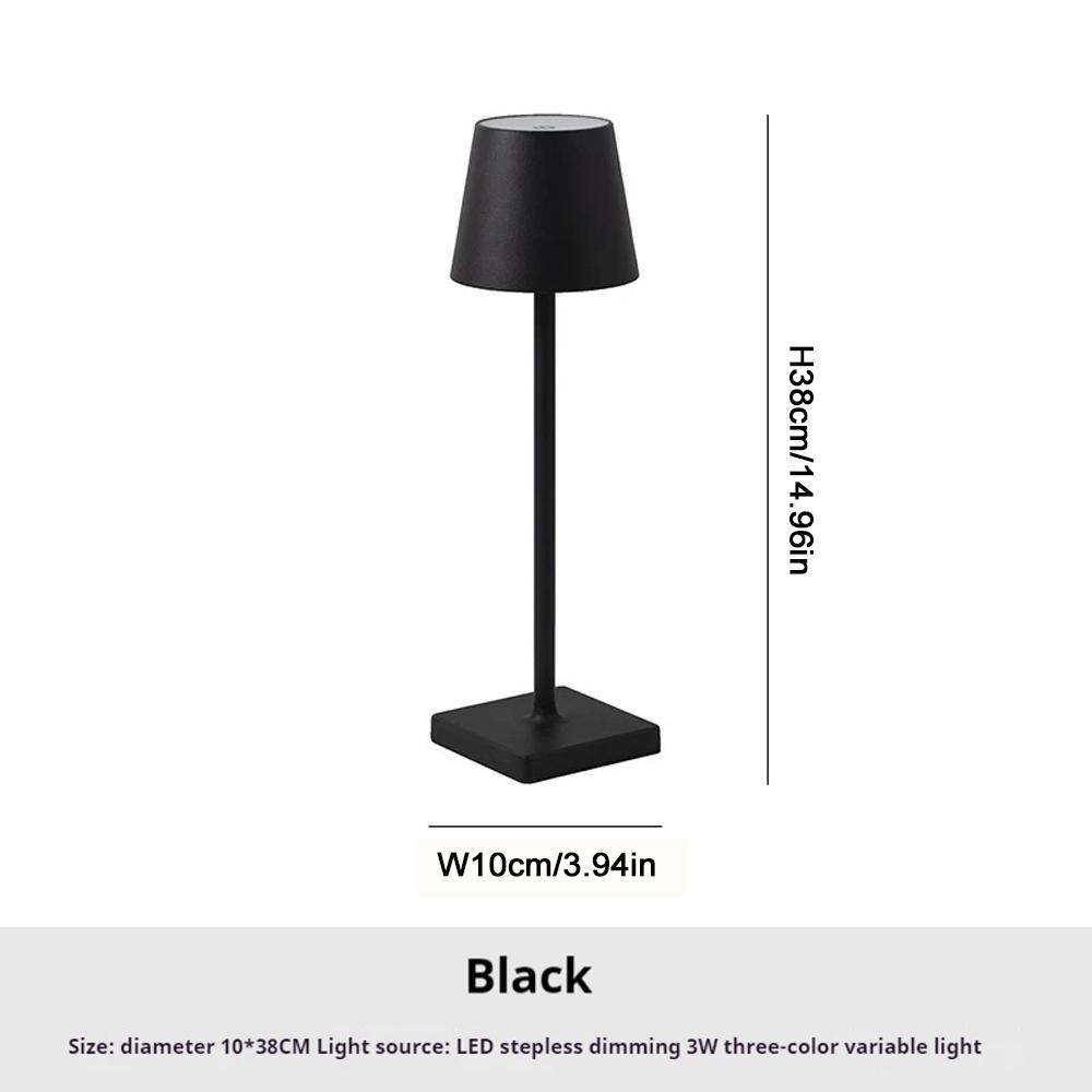 Modern LED Table Lamp Touch Tricolour For Living Room Bedroom Study Room Restaurant Hotel Desktop Decorative Lighting Fixtures
