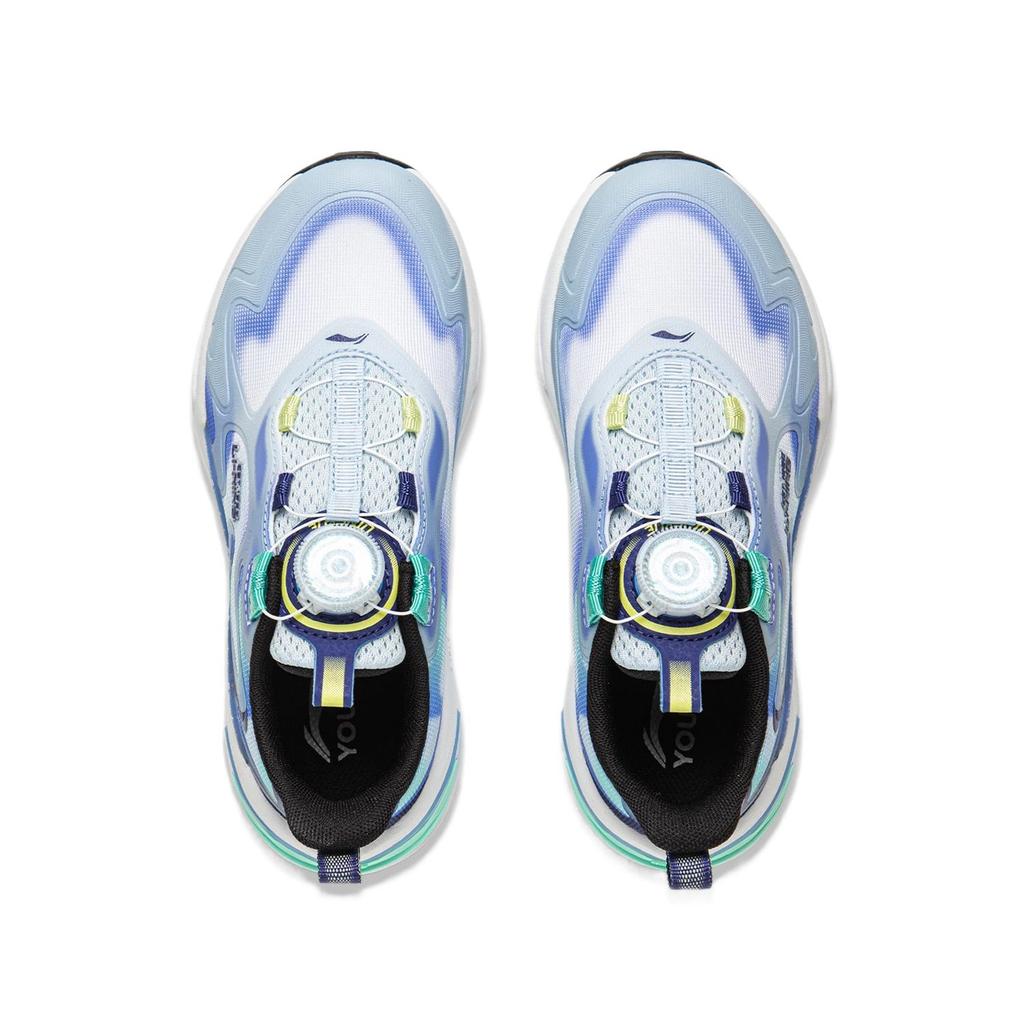 Li Ning Kids Qiang Yue Sports Life Comfortable Soft Fashion Sneakers Kids Sneakers Standard-White YKNV002-3