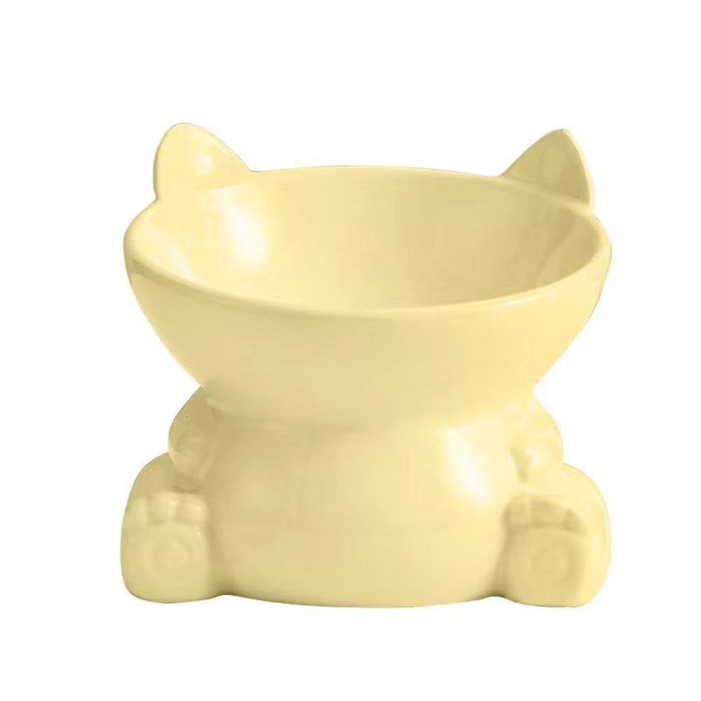 Творческая миска для домашних животных с высокой ножкой, керамическая поилка для домашних животных, кормушка для собак, защита шеи