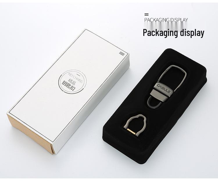 Брелок Cabron Universal из цинкового сплава с маленькой подковообразной пряжкой, идеально подходит для всех сумок для ключей