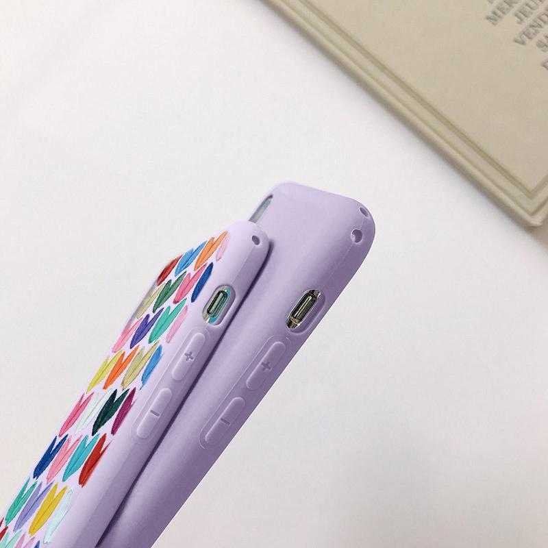 Милый чехол для телефона с цветком в виде сердца для iPhone Samsung S25 Ultra A55 S24 FE A16 Xiaomi Redmi Note14 13 Pro 14C Huawei Honor 200 Realme противоударный матовый чехол