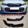 For BMW 3 Series G20 G21 M-Sport 2019-2024 Car Front Bumper Splitter Lip Spoiler Diffuser Guard Body Kit Cover Tuning ABS Black