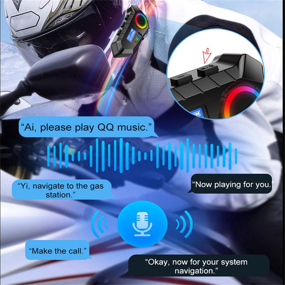 K30 Мотоциклетный шлем Bluetooth 6 Гарнитура FM-радио Стерео наушник Водонепроницаемая Гарнитура Handsfree Наушник Голосовое управление Шумоподавление