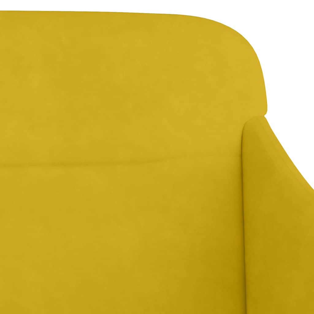 Yellow Bench 110 x 76 x 80 cm Velvet