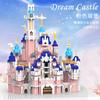 Small Particles Diy Puzzle Castle Building Block Simulation Princess Castle Model, Children'S Building Block Toy