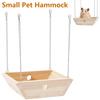 Chinchilla Hammock Wood Chinchilla Swing Bed with 4 Metal Chain Pet Toy Hamster Cage Accessory Parrot Platform Suspension Bridge