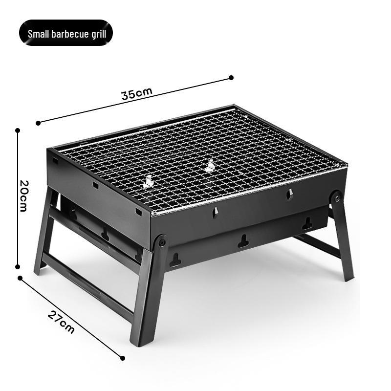 Портативный складной угольный гриль для барбекю – Компактная ручная плита для жарки мяса