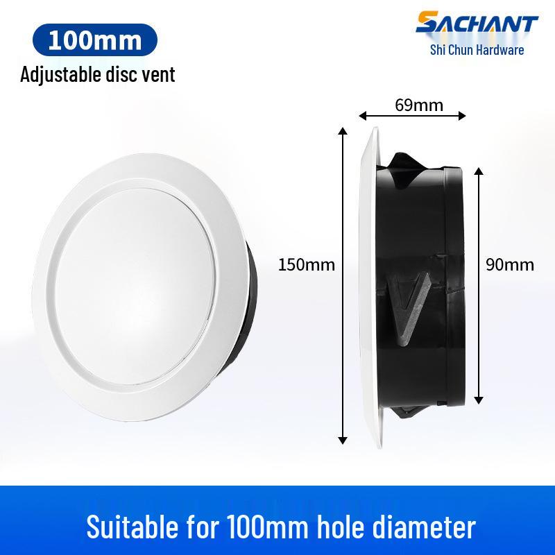 Регулируемый круглый ABS-диффузор для центрального кондиционирования