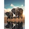 Дикая природа, слон, семейные постеры, холст, картина, животное, отец, мать, ребенок, любовь, настенная живопись для современной комнаты