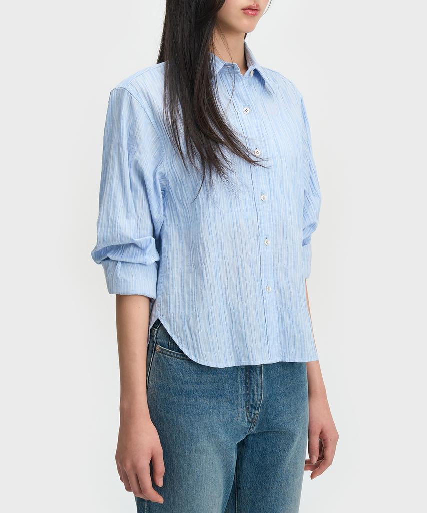 Белли (W) Рубашка Nomad Regular Fit - Синяя в полоску
