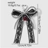 Imitation Red Cherry Bow Ribbon Keychain Sweet Style Bag Charm Exquisite Key Chain  Phone