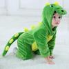 LOLANTA Dinosaur Kigurumi Kids Halloween Costume Baby Romper Overalls for Boys and Girls Green Size 120