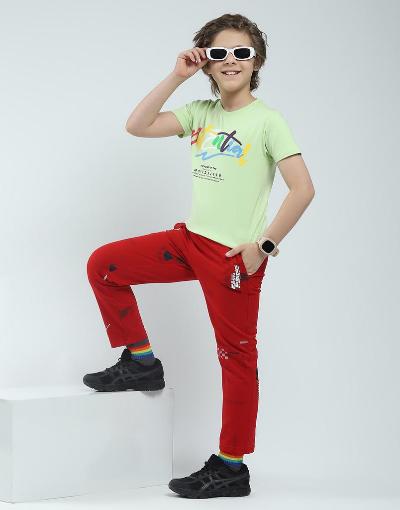 MONTE CARLO Boy's Regular Fit Printed Half Sleeve T-Shirt