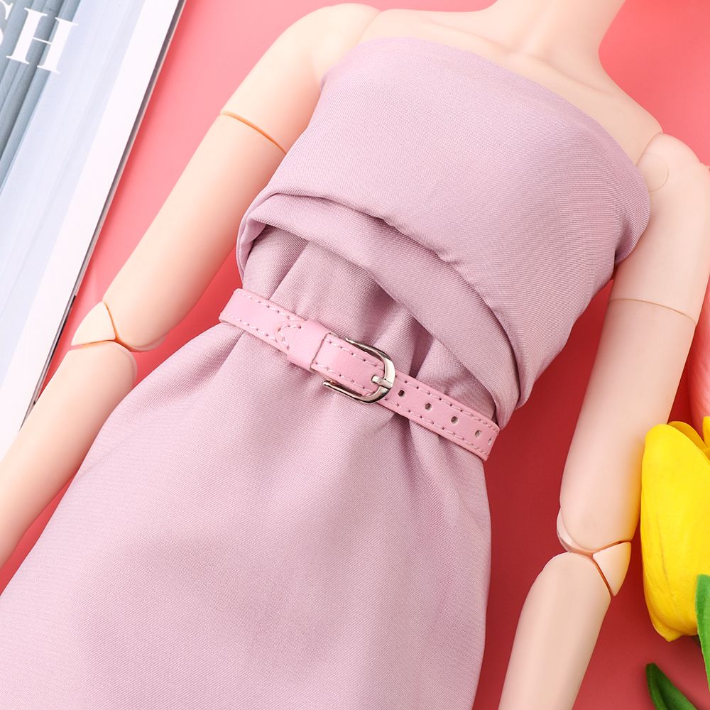 New Long 22cm Width 8mm Handmade DIY Doll Accessories Bjd Doll Clothes Doll Belt Artificial leather