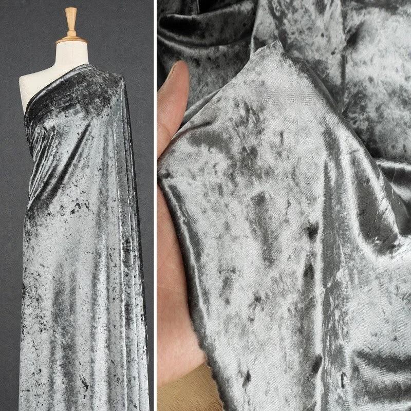 Solid Color Stretch Acetate Velvet Fabric Diamond Luster Cloth Soft Upholstery Textiles Diy Velour for Sofa Curtain Background