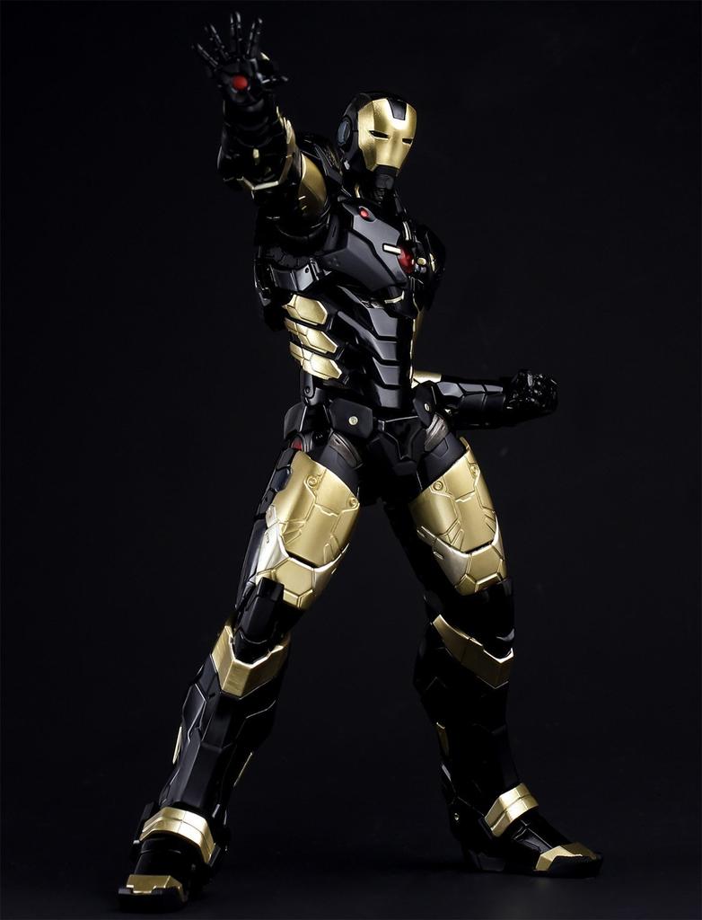 IRON MAN MARVEL BLACK X GOLD подвижная фигурка, раскрашенная в цвета BLACK X GOLD. ПЕРЕИЗДАТЬ #06 СЕЙЧАС!увидеть. ПВХ и АБС без масштаба