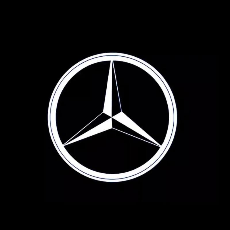 2 шт. Проектор лампы двери автомобиля Приветственная подсветка для шага для Mercedes Benz ML W166 GLE C167 B E A C Class W205 W176 W213 GLC X253