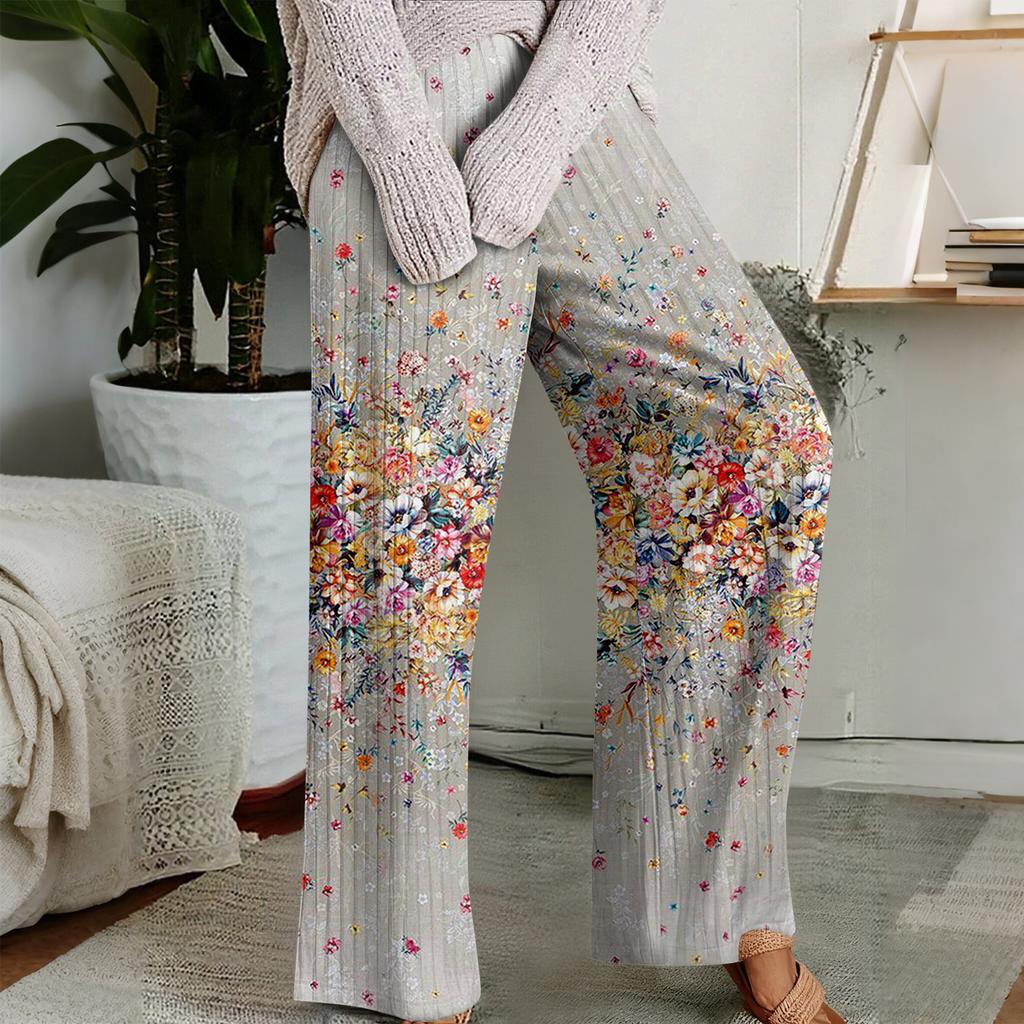 Pajama Pants , Sleepwear , Casual Drawstring Elastic Waist Pants , Comfortable Straight-leg Loose Pants