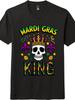 Унисекс Винтажная Футболка Короля Карнавала Череп Корона Mardi Gras Футболка для Карнавального Парадного Праздника