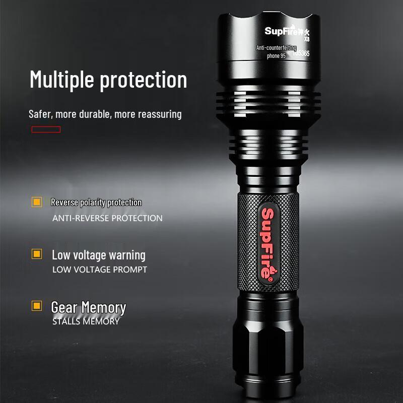 SupFire X8 Rechargeable LED Flashlight