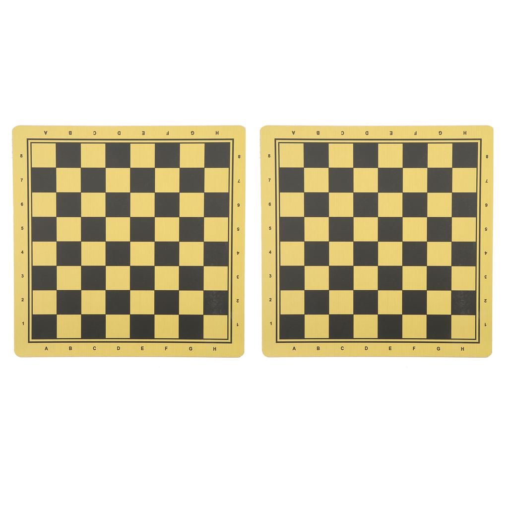 2Pcs Wooden Twosided Chess Board Backgammon Dual Purpose Checkerboard Accessory