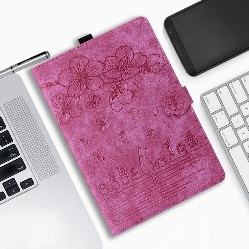 Чехол из искусственной кожи с мультяшным котом для Lenovo Pad Pro 2022, откидная крышка с регулируемым углом наклона для Lenovo Tab M10 Plus (3-е поколение) M10 Plus M9 Вкладка P11 P11 Pro