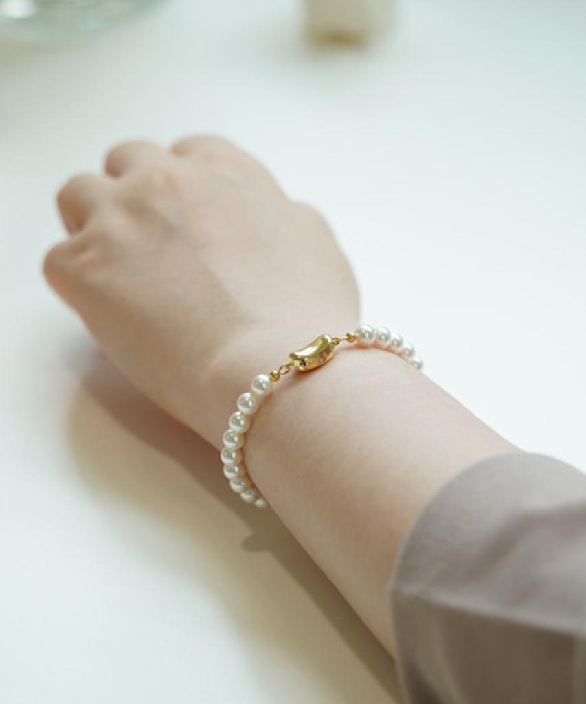 Браслет Alleun с жемчугом Swarovski Серебро 925 Прочные Бусины (Тип А)