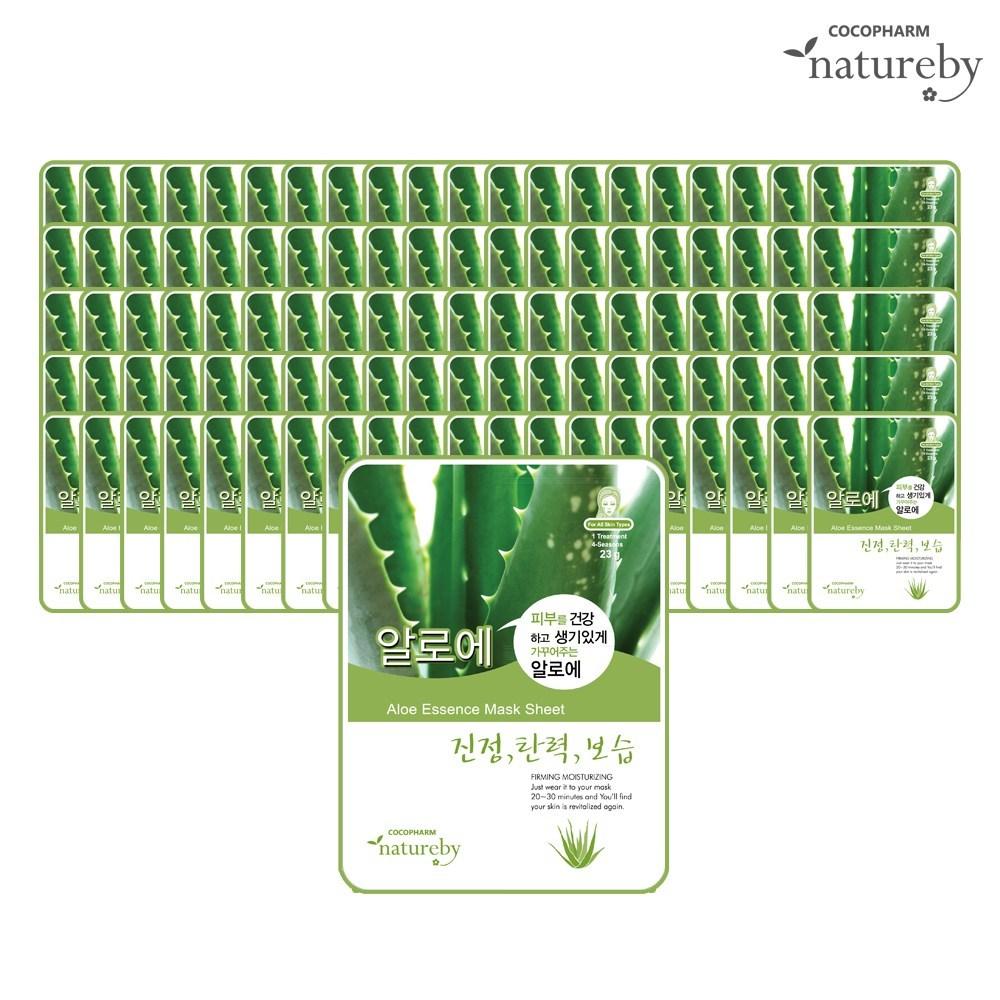 Nature by Aloe Essence Mask Pack 23g, 1 Pack, 100 Pieces