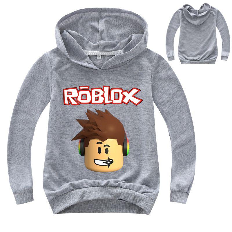 Roblox Cartoon Childrens Print Hoodie Sweater Long Sleeve Fashion Tops Pullover