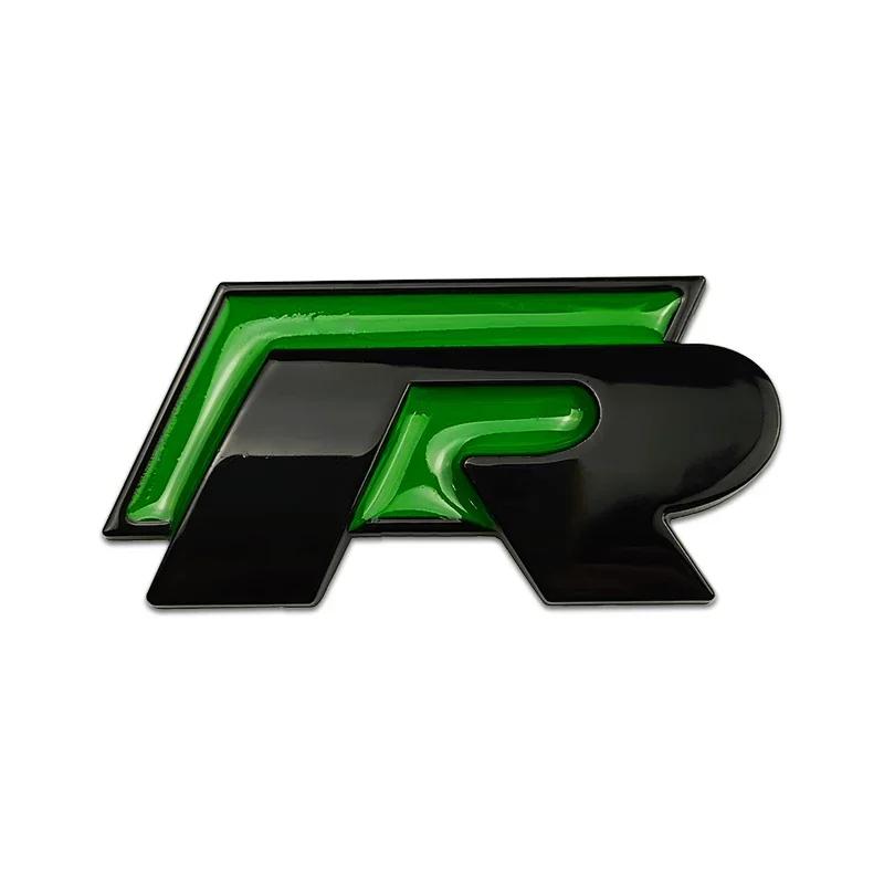 WGLRK1 3D Металлическая эмблема R Rline для решетки радиатора автомобиля и наклейки на крышку багажника для Volkswagen VW Golf GTI Jetta Passat B5 Tiguan Touran MK8