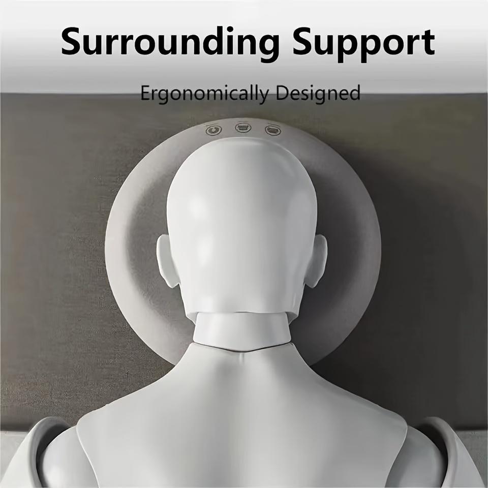 [Двусторонний массажный валик] 1 шт. Двусторонний U-образный массажный валик | Сверхпрочная мягкая подушка для лица/в положении лежа на животе для спа, процедур для лица, салонного/постельного использования | Чехол на молнии