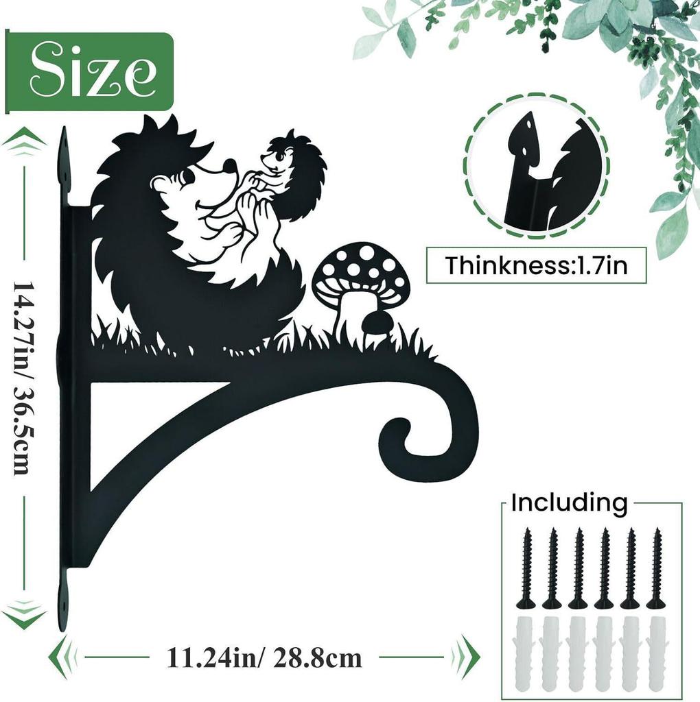 Прочные Железные Крючки для Подвесных Растений и Одежды с Декоративным Силуэтом Гнома для Использования Внутри и Снаружи