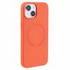 BJT Series For iPhone 15 Case TPU+Silicone Fabric Lining Magnetic Phone Case (Big Rear Lens Hole)