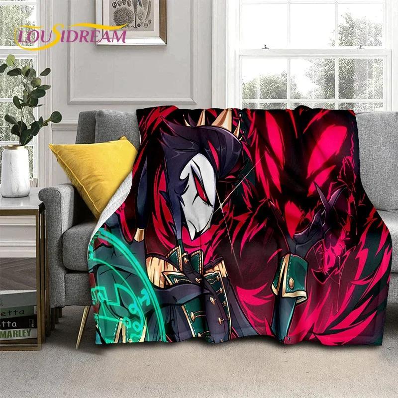 3D H-Helluva Boss Блитцо H-Hazbin Hotel Мультяшное одеяло, Мягкое плед для дома спальни кровати дивана пикника офиса Покрывало