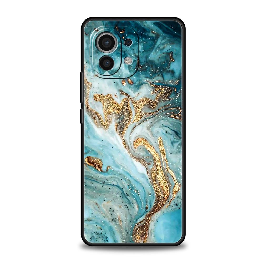 Чехол для телефона для Xiaomi 13 12 11 Lite 12T 11T 10T 9T Mi Poco M4 M3 X4 X3 Pro F4 F3 GT 5G Чехол Мягкий корпус Coque Мраморное искусство Мода