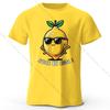 Men's Juice Be Cool Printed T-Shirt 100% Cotton Oversized Fruit Pun Graphic Tees for Women Summer Tops Chill Streetwear