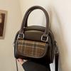 Bags Women'S Fashion Bowling Bags Plaid Shoulder Crossbody Small Square Bags Premium Handbags