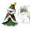 Cat Cloak Dog Christmas Outfit Cape Pet Santa Cloak Winter Warm Dogs Cape Santa Outfit for Dogs and Cats