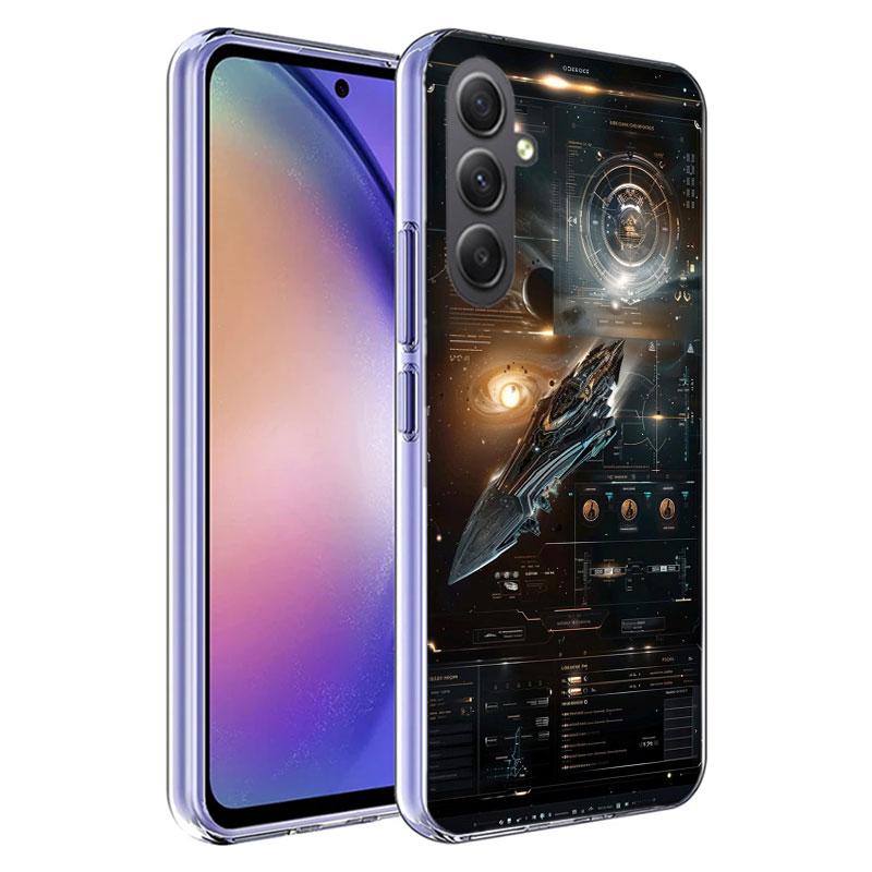 Future Space Warships Phone Case for Samsung A16 A26 A36 A56 A17 A37 A57 A07 A06 A02S A03 A04S A05S Galaxy Note 20 10 A50S A71 A
