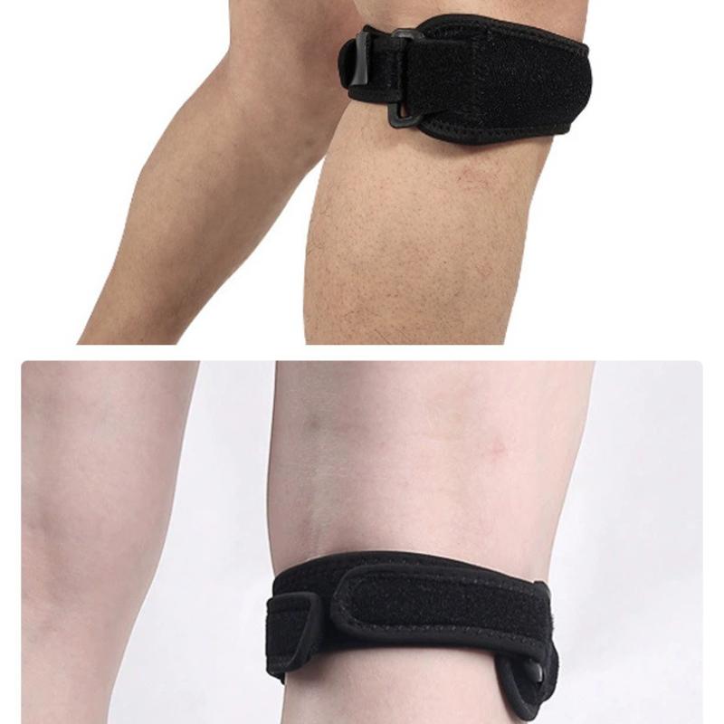 2 шт. Спортивный наколенник-бандаж на коленную чашечку, ремешок, наколенники, поддержка колена, защитная накладка, протектор для баскетбола, волейбола