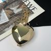 Heartshaped Acrylic Mini Shoulder Bag With Chain Lock For Daily Fashion